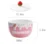Lovely Pink Strawberry Bowl With Lid Household Salad Fruit Yogurt Milk Oatmeal Ceramic Bowls Cute Tableware Gifts For Girls New 13