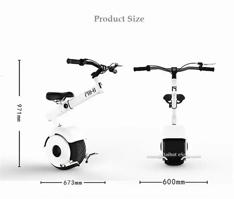 Daibot Electric Motorcycle Scooter One Wheel Self Balancing Scooters 800W 60V Somatosensory Foldable Monowheel Electric Unicycle (19)