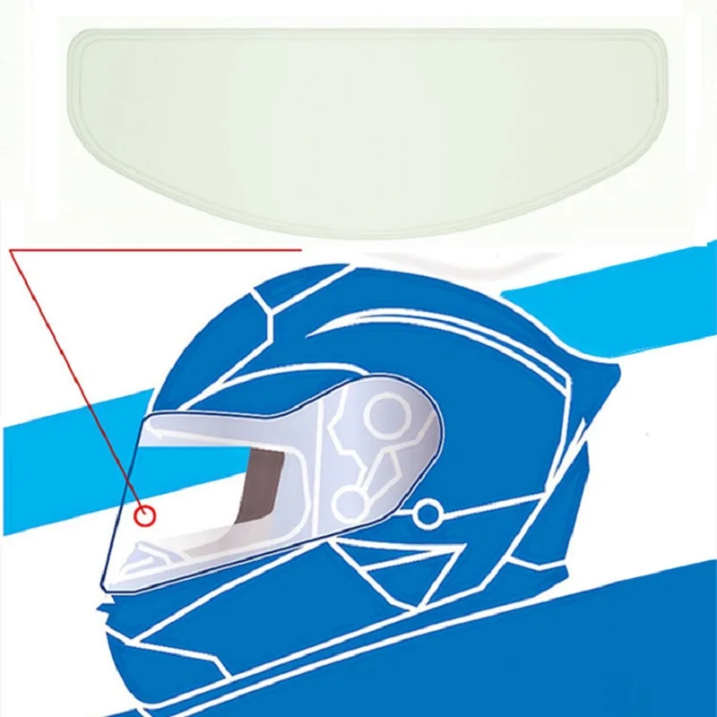 Прозрачный Pinlock Анти-туман патч мотоцикл полное лицо шлем универсальный для K3 K4 AX8 LS2 HJC Marushin линза шлема Анти-туман козырек