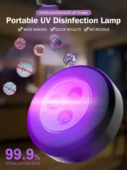 

Portable UV Germicidal Lamp Disinfection Sterilization Light Sanitizer for Car Home
