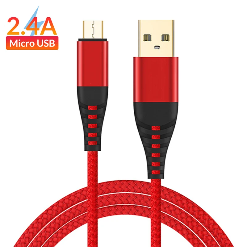 

Micro USB Cable 2.4A Fast Charging For Redmi 7A Note 5 4 Android Mobile Phone Microusb USB Cable For Samsung J4 J5 J6 J7 Charger