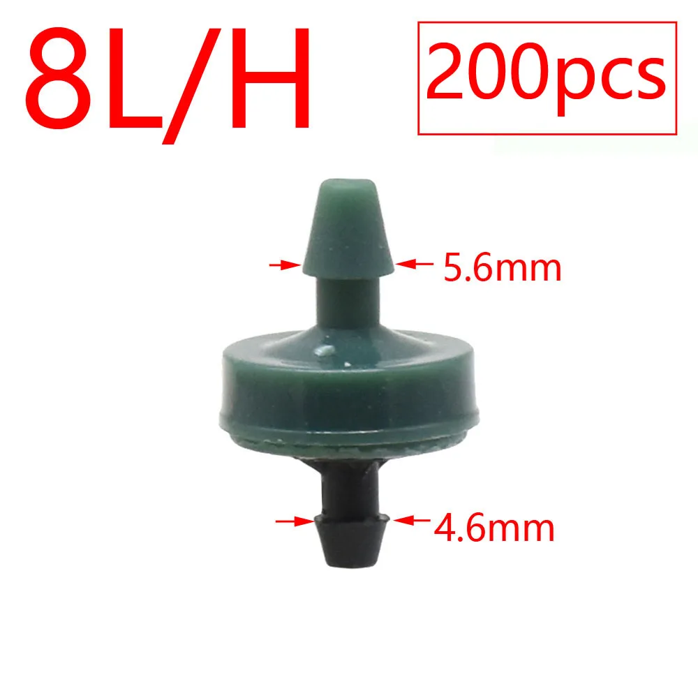 2L 4L 8L Pressure Compensating Dripper 2/4-way Arrow Dropper Connector Cross Water Splitter For Arrow Drip System Emitter