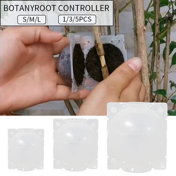 

New 5pcs Plant Rooting Ball Plant Root Growing Box Grafting Rooting Growing Box Breeding Case For Garden 5/8/12cm