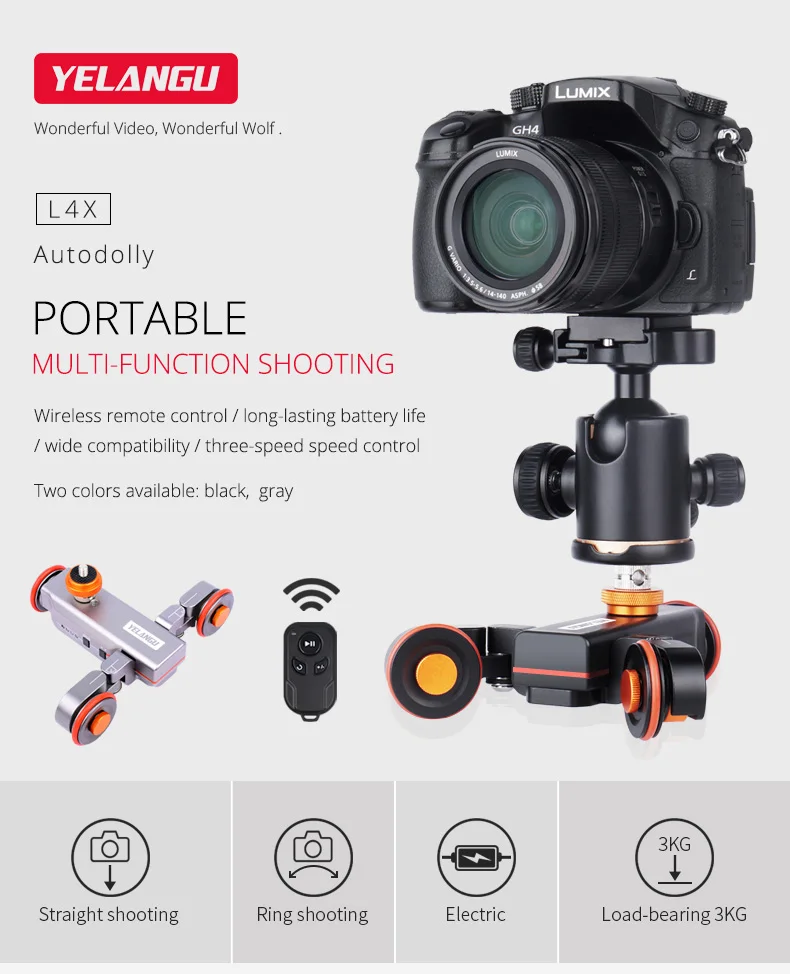 slider para canon nikon sony dslr iphone12 13 xiaomi yelangu l4x