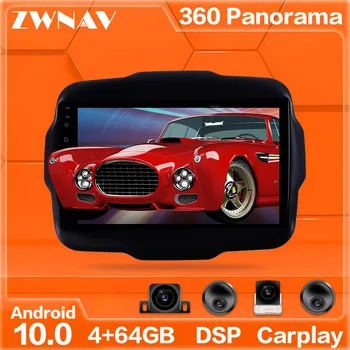 

360 Cameras Android 10 system Car Multimedia Player For Jeep Renegade 2014-2018 GPS Navi Radio stereo IPS Touch screen head unit