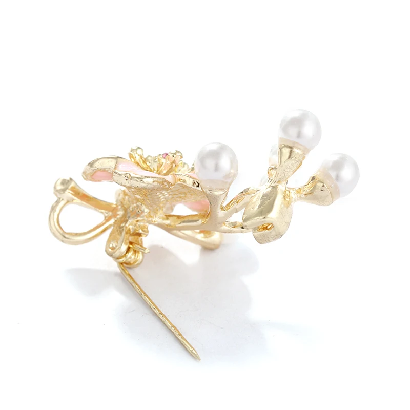 H350482X粉色珍珠花胸针 (9)