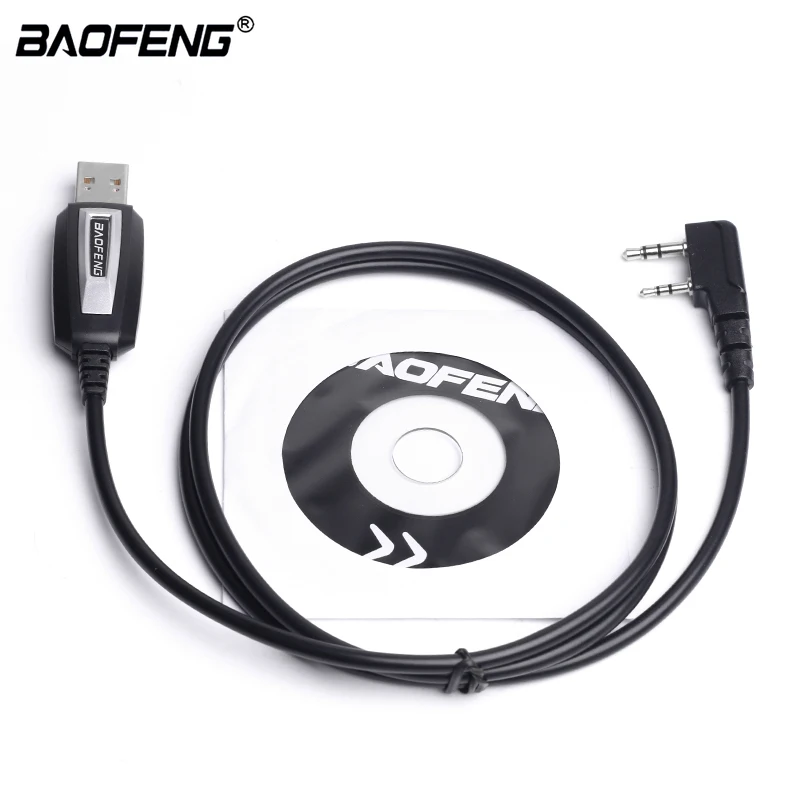 USB-кабель для программирования Baofeng CD-диск с программным обеспечением раций |
