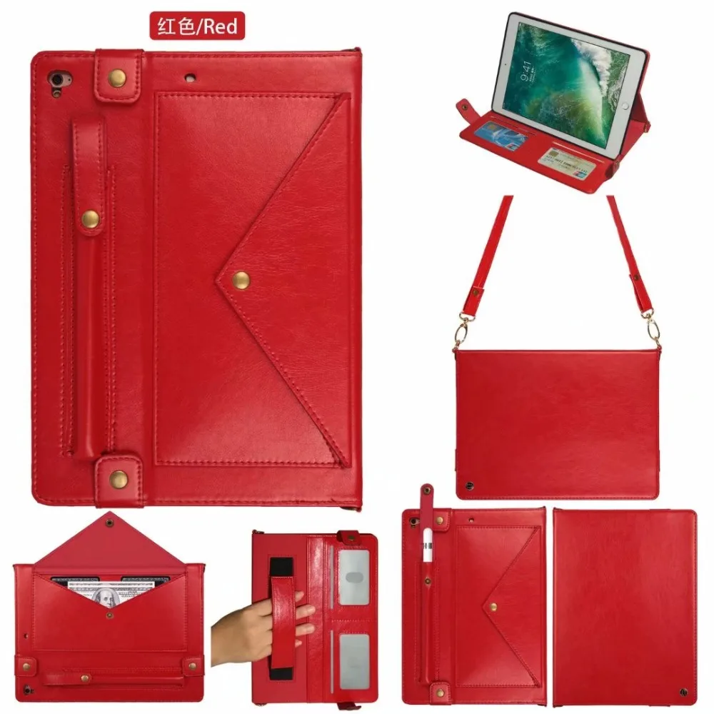 Модный чехол для планшета из искусственной кожи для Apple IPad 9,7 Air 1 Air 2 Pro 9,7 дюймов, чехлы для карт с функцией сна/бодрствования+ ручка