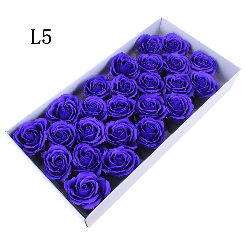 25-50Pcs/Set 3 Size S/M/L Soap Rose Artificial Flowers High Quality Wedding Home Decoration Accessories Soap Rose Flower Head