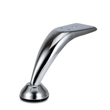 

4pcs Hardware Furniture Legs Square Metal Cabinet Legs Table Base Curved Corner Sofa Foot Furniture Accessories Bed Riser