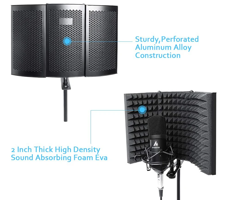 Microphone Isolation Shield 2-1
