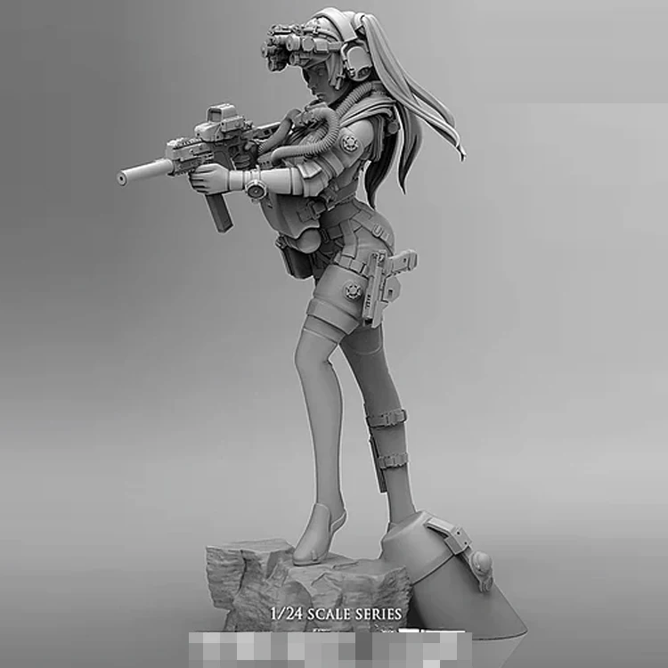 1/24 вызов знака орка фигурка из смолы GK несобранный и Неокрашенный