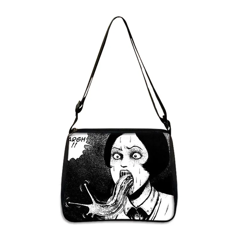 Classic Horror Manga Handbag Women Underarm Bags Fashion For Travel Kawakami Fujiang Printing Shoulder Bag Ladies Cross Bags black shoulder bags Shoulder Bags