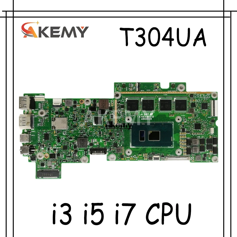 T304UA материнская плата i3-7100U/i5-7200U/i7-7500U для трансформатора 3 Pro For Asus T304U ноутбука