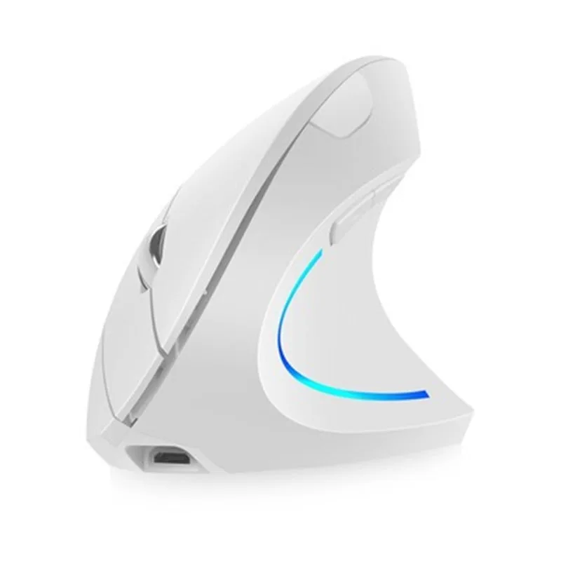 H1 вертикальный Мышь 2,4G USB Беспроводной игровая клавиатура эргономичная Мышь компьютер 2400 Точек на дюйм бесшумные мыши с цветовой моделью RGB светильник для Офис ПК