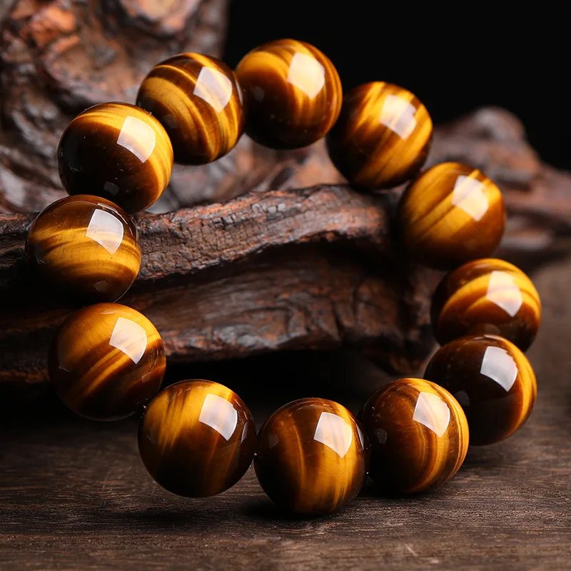 5A Fashion Tiger Eye Beads Bracelets Men High Quality 6/8/10/12mm Natural Stone Charm Bracelets for Women Handmade Jewelry Gifts - Image 5