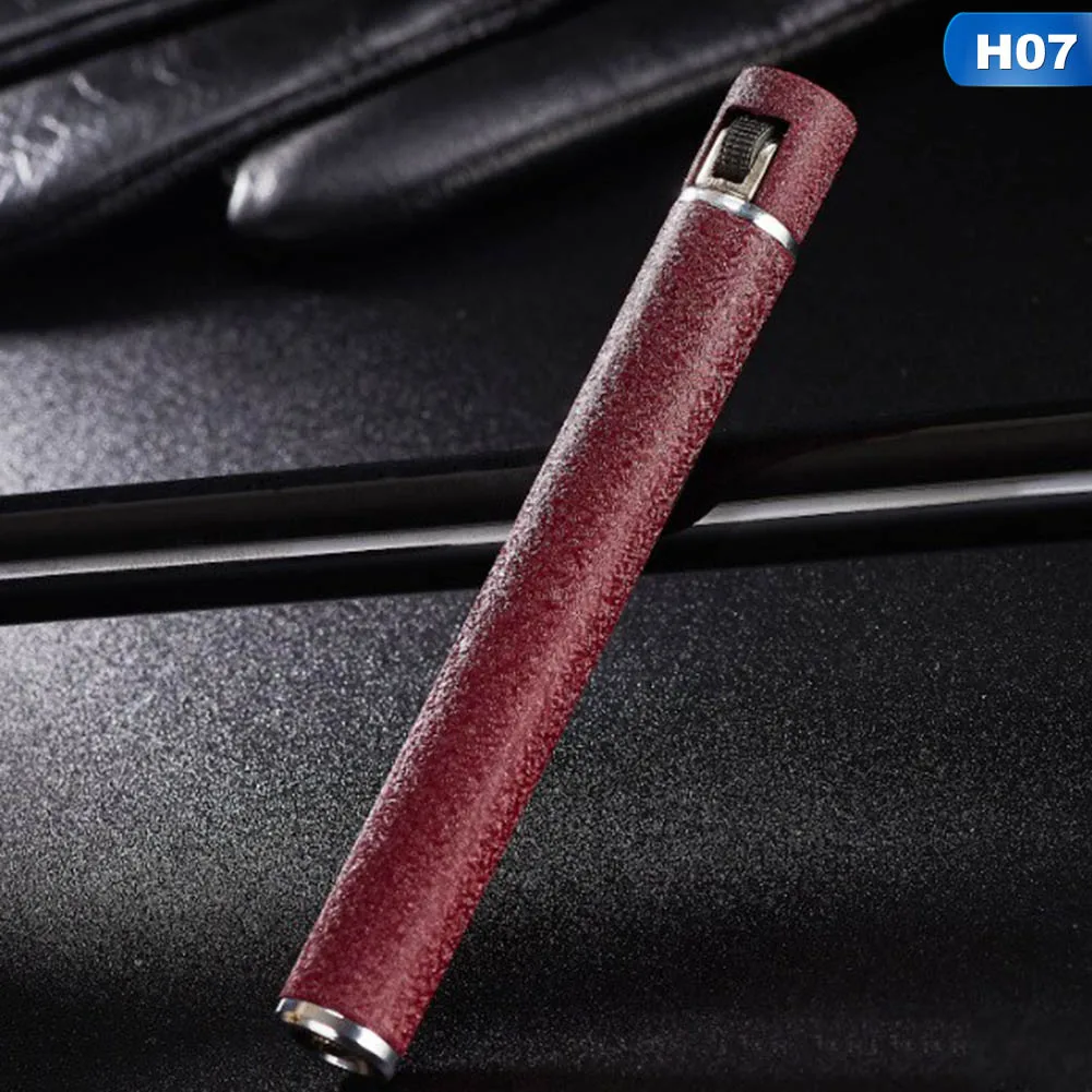 Креативная мини-зажигалка многоразовая Бутановая газовая металлическая зажигалка в форме прикуривателя портативная шлифовальная Зажигалка для колес инструменты для улицы без газа - Цвет: G26712H07