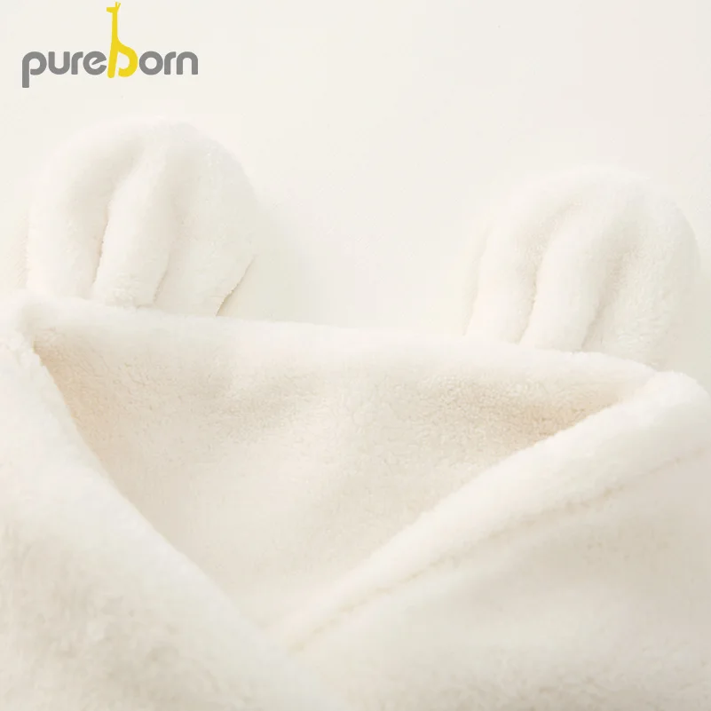 Зимние шарфы Pureborn для маленьких мальчиков флисовые с помпонами и ушками девочек