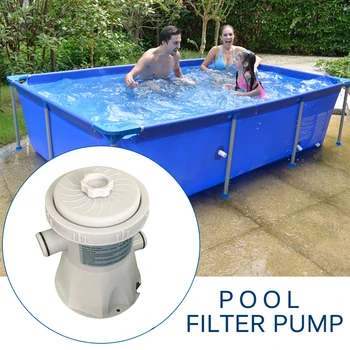 Electric Swimming Pool Filter Pump Filter Kit Summer Outdoor Pool Pump Paddling Pool Water Cleaning Tool For Swimming Pool swimming pool pump stp150 1100w 1 5hp plastic water pumps pool filter pump fish pond pump