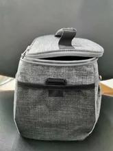 Tomule térmica almuerzo bolsa para las mujeres de los hombres, bolsas de moda Picnic portátil bolsas impermeable estuche de aislamiento térmico negro