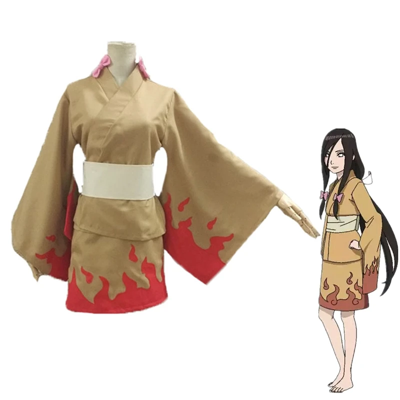 Женское платье кимоно Naruto The Last Hyuuga Hanabi вечерние костюмы на Хэллоуин|Костюмы из