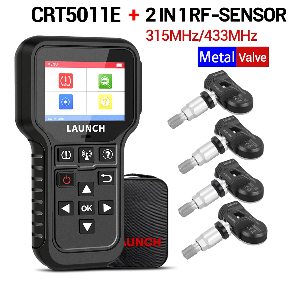 LAUNCH CRT5011E TPMS Tire Activation Diagnostic Tool 315MHz 433MHz Sensor Activation Programing Learning Reading OBD2 Scanner car inspection equipment for sale Code Readers & Scanning Tools