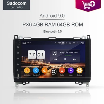 

PX6 9" 2 din Android 10.0 Car DVD Player car radio 4GB 64GB ROM 8 core For Benz W169 W245 Viano Vito 2009 2010 2011 autoradio