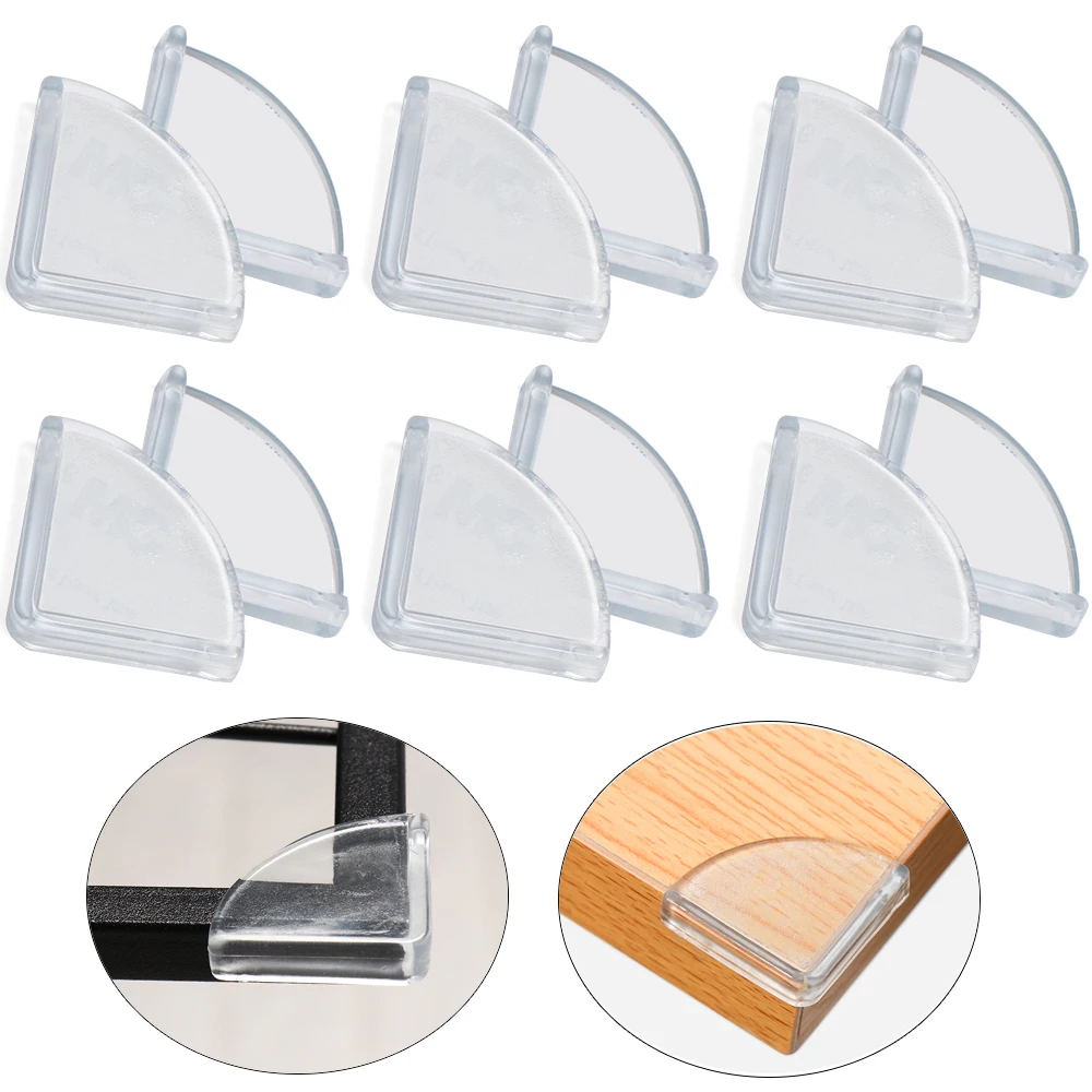 8PCS Soft Silicon Table Corner Protector Guard Baby Safety Protection Edge Guards Collision Avoidance Accessori silicone table corner protector table corner protector table edge protector
