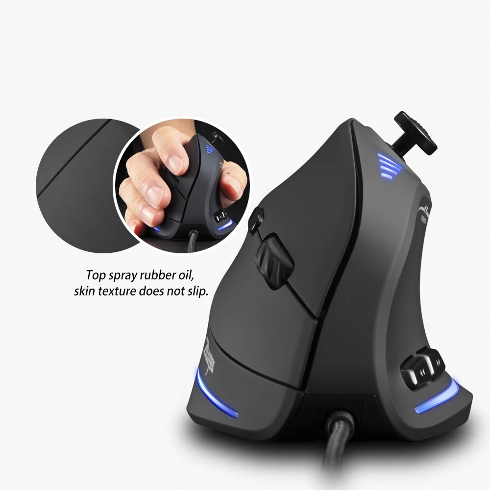 

10000 DPI 11 Buttons Optical Wired Gaming Mouse 5 Direction Rocker Vertical Colorful RGB Mice High Resolution For Gamer Gaming