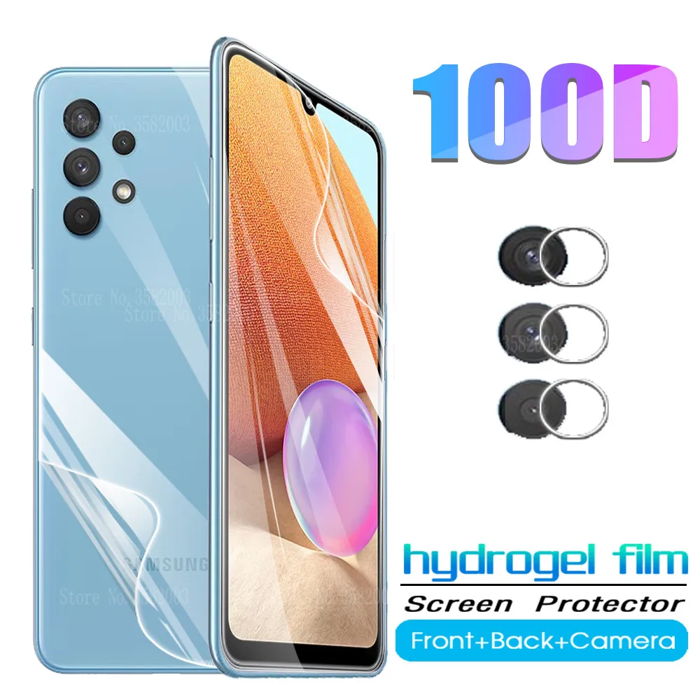 

samsun a32 hydrogel film front back screen protectors for samsung galaxy a32 a 32 galaxya32 4g protective film a32 camera glass