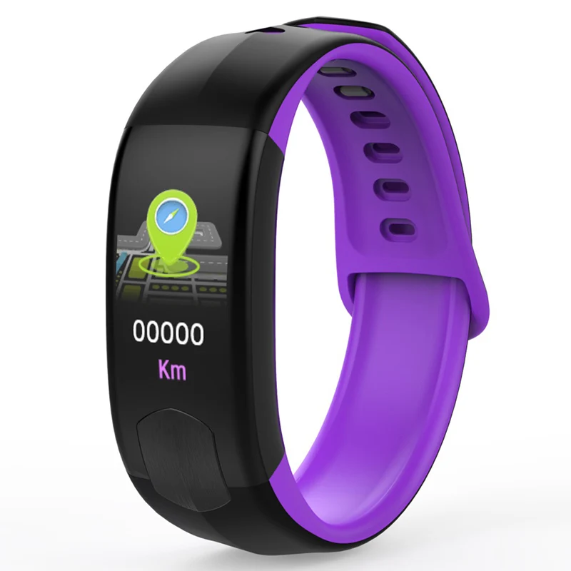 HI520 Smartband кровяное давление смарт-браслет пульсометр PPG ЭКГ фитнес-браслет трекер активности здоровье смарт-браслет - Цвет: Black Purple