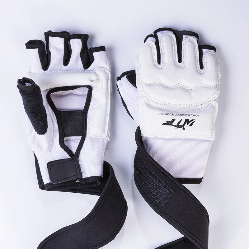 

Half Finger Boxing Gloves PU Leather MMA Fighting Kick Boxing Gloves Karate Muay Thai Training Workout Gloves Kids Men