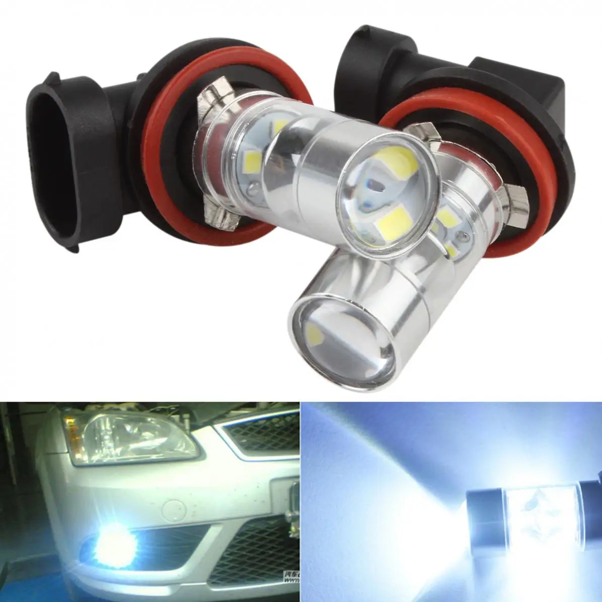 2X супер белый 750LM H8 H11 60 Вт 12-SMD 2323 светодиодный Противотуманные фары дальнего света лампы