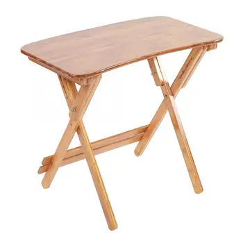 

amboo Adjustable Height Table Folding Study Desk Curved Edge Computer Daptop Desk Ergonomic Portable TV Bed Lapdesk Tray