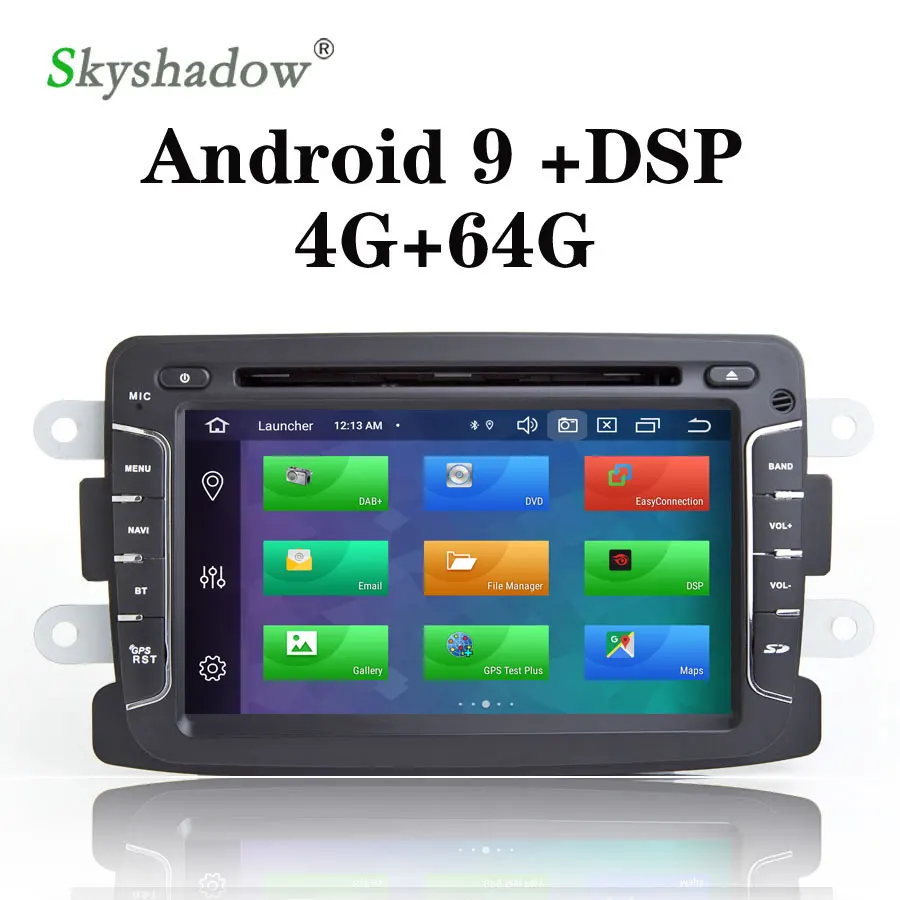 

DSP HD Android 9.0 Octa Core 4GB 64GB GPS Navigator Radio For Dacia Renault Duster Logan Sandero Car DVD Central Cassette Player