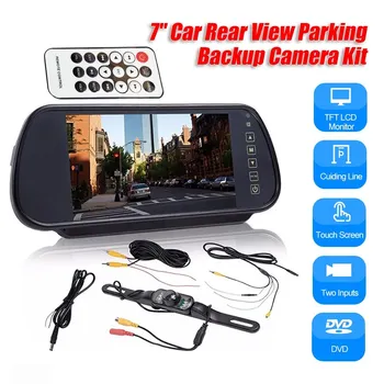 

7" HD LCD TFT Car Reverse Rear View Backup Camera DVD Mirror Monitor Screen