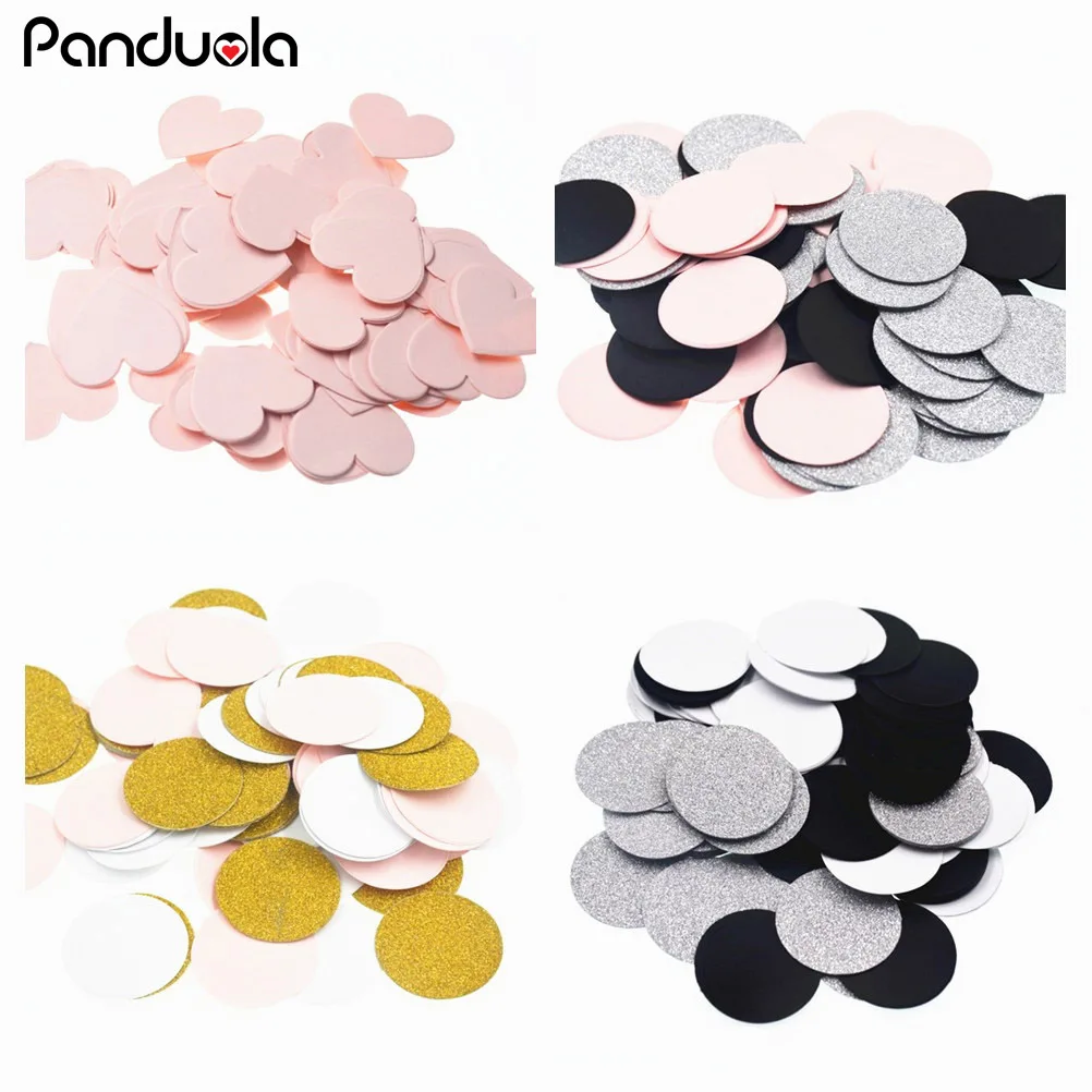 Конфетти с днем рождения ребенка душ мальчик Золотой Круглый конфетти декор для