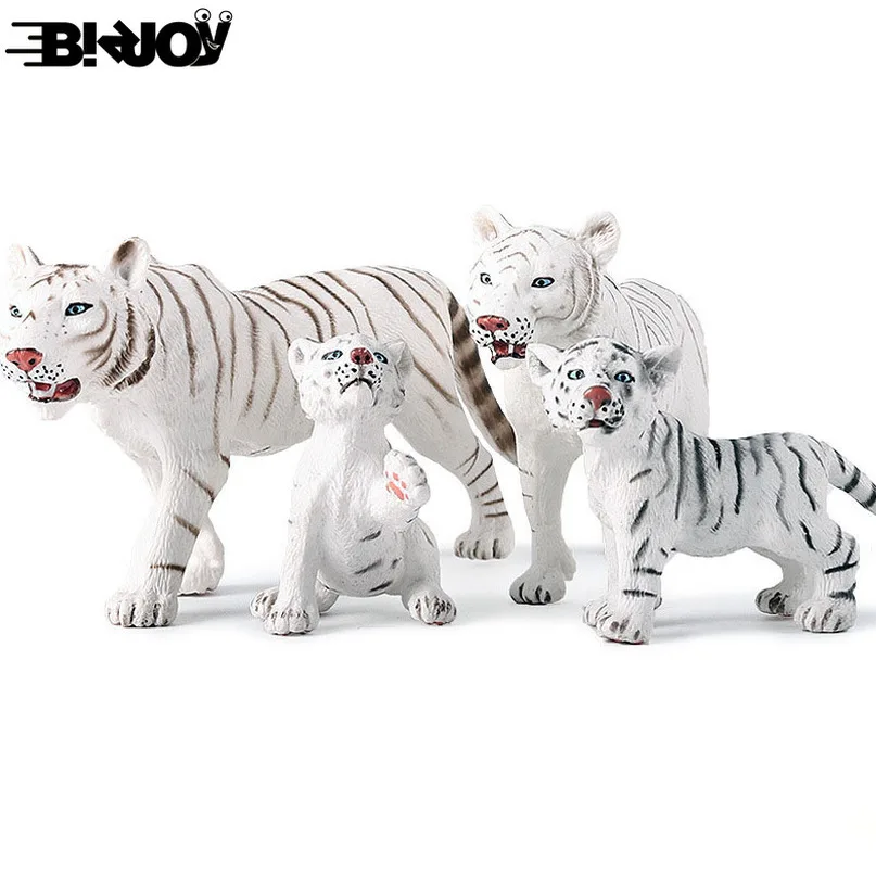 White Tiger Model Beast Figure Educational Wildlife Animal Toy Child Kids Gift 