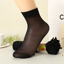 1 пара женских чулок, повседневные, дышащие, эластичные, модные, сексуальные, ультра тонкие и доступные женские чулки