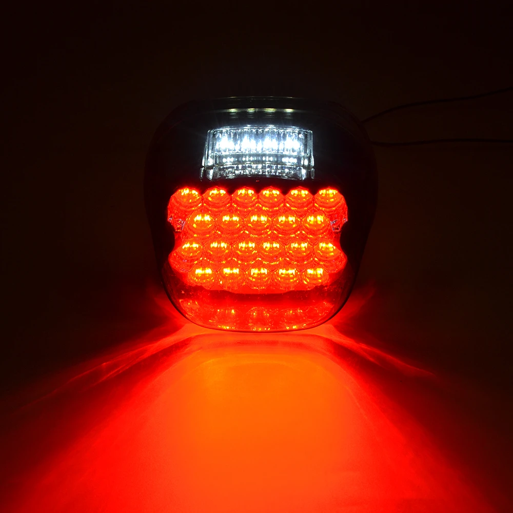 JAER мотоцикл светодиодный задний фонарь номерной знак для бега BrakeLight для HarleyDyna FXDF Electra Glide FLSTC FLHT FXDX FXD