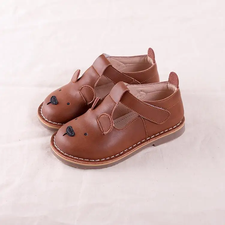 Genuine Leather Girls Boots 2022 Spring High Quelity Cute Animal Children's Shoes Soft Bottom Kids Shoes Baby Leather Sandals children's sandals Children's Shoes