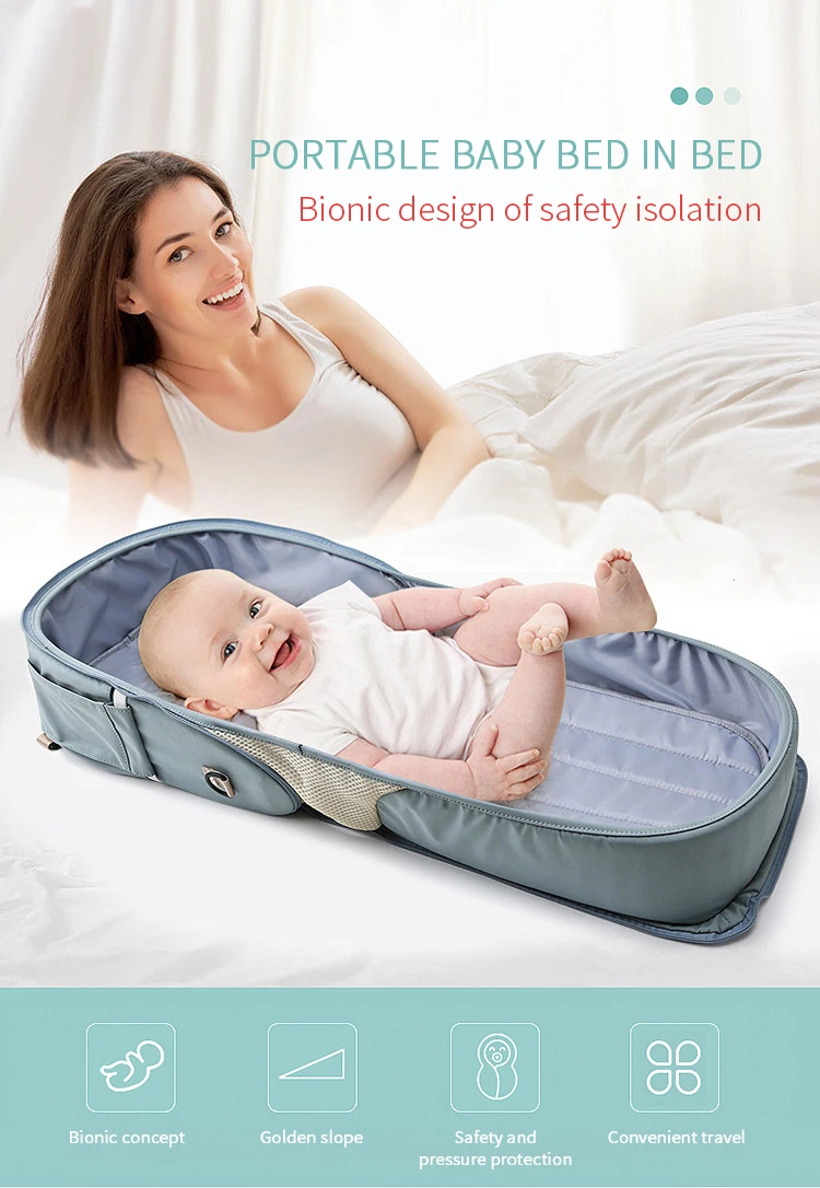 High Quality Multifunctional Disney Nappy Bed Baby Diaper Bags