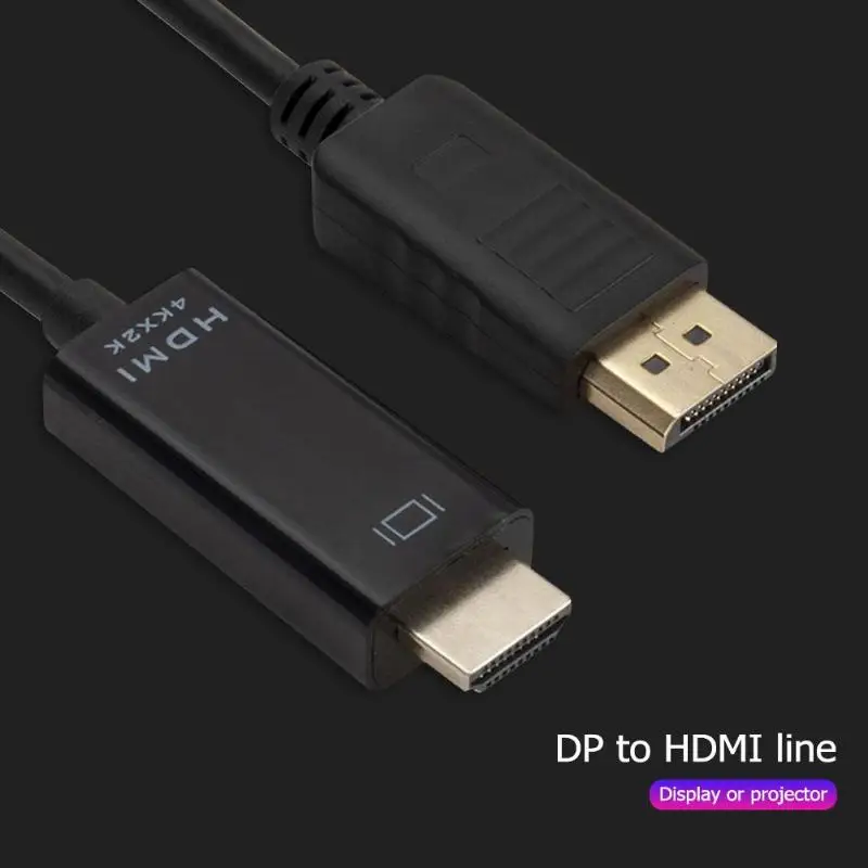 ALLOYSEED 1,8 м Дисплей порт дисплея DP к hdmi-кабель, адаптер конвертер Поддержка 4K* 2K для проектор HDTV монитор ПК ноутбук