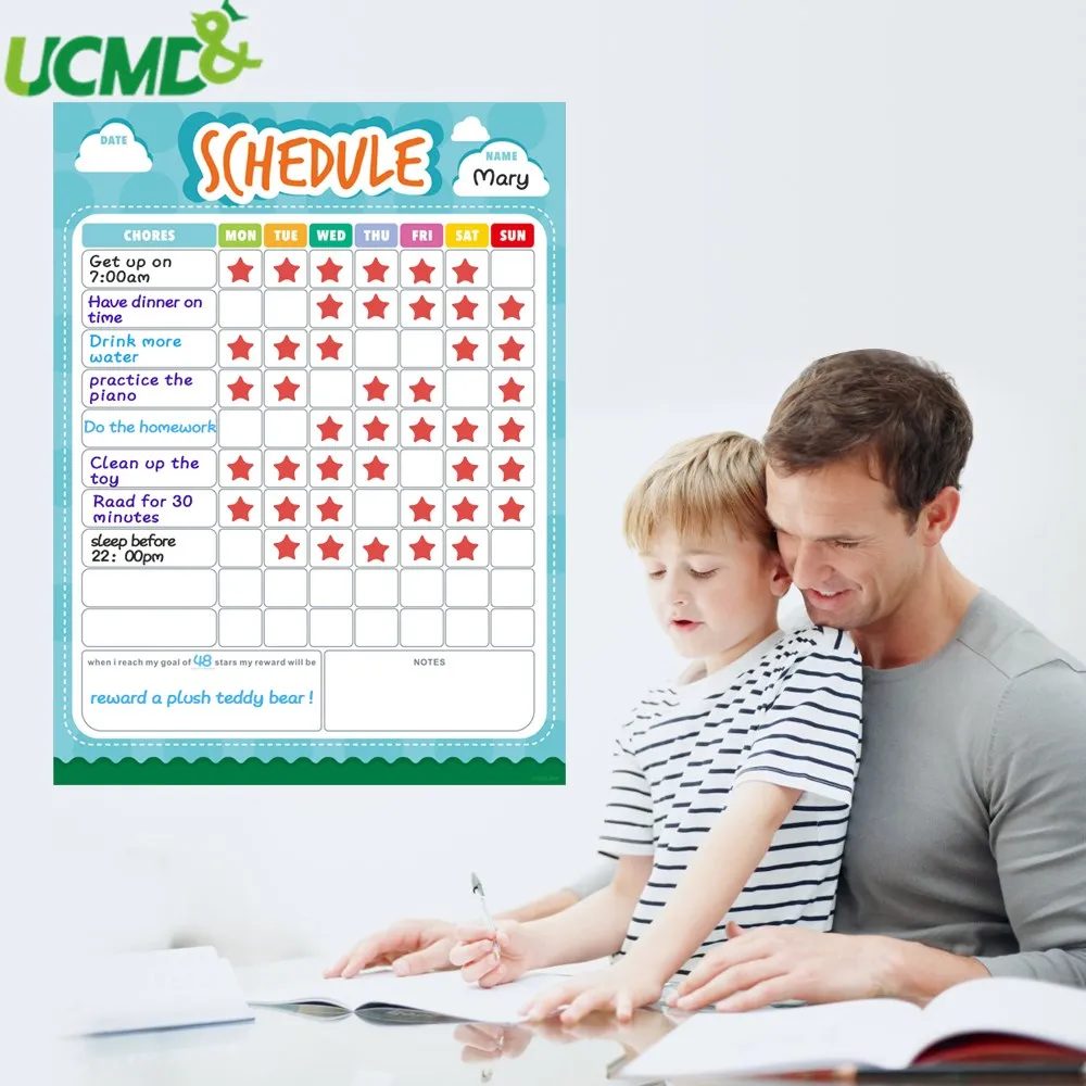 Магнитный ЕЖЕНЕДЕЛЬНЫЙ КАЛЕНДАРЬ расписание времени схема Chore список заметок