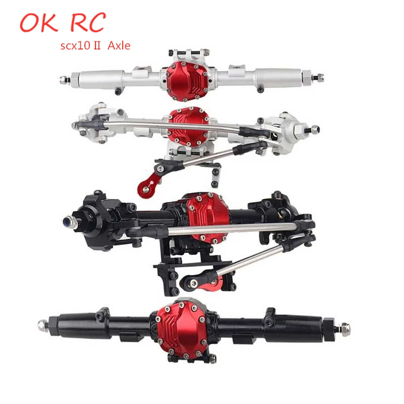 

SCX10 II Alloy Front Rear Straight Complete Axle for 1/10 SCX10 II 90046 90047