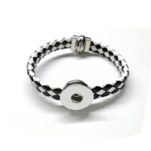 10 шт Мода горный хрусталь и глина Магнит пряжка браслет с застежкой подходит 18 мм застежка-молния