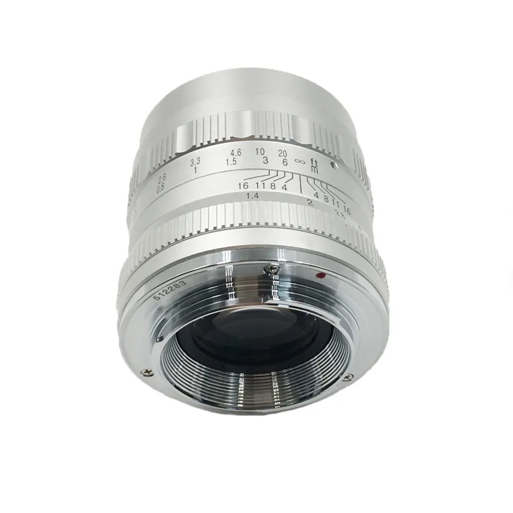 Brightin star 50 мм F1.4 с большой апертурой, с ручным фокусом, с фиксированным объективом, с беззеркальным объективом для камеры Fuji FX-mount APS-C