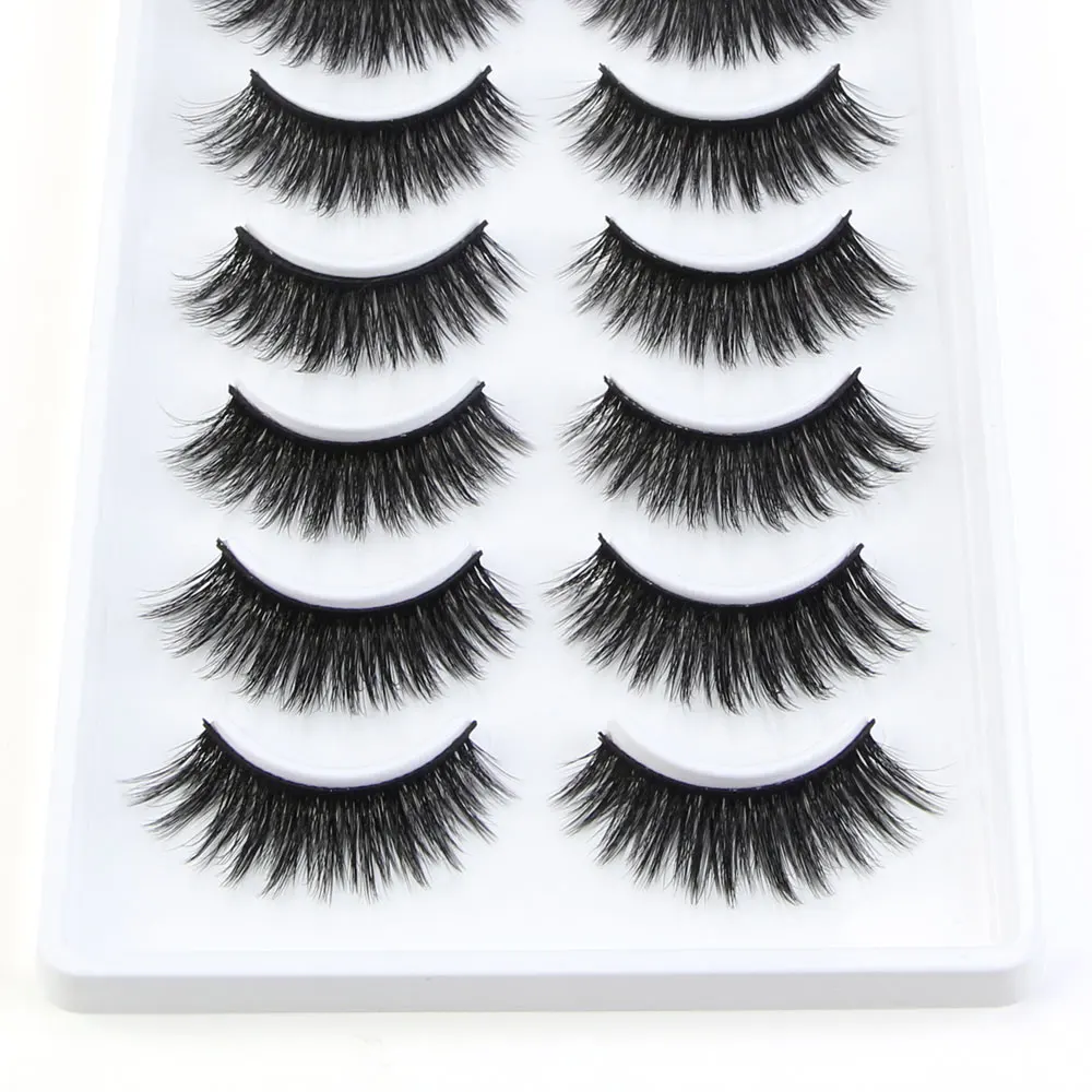 Wholesale Eyelashes 50 pairs 3d Mink Lashes Fuffy Thick Mink Eyelashes Extension Makeup False Eyelashes In Bulk