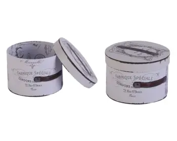 

Bosphorus Storage Box, Italian Design, France Breeze, Round Medium Size