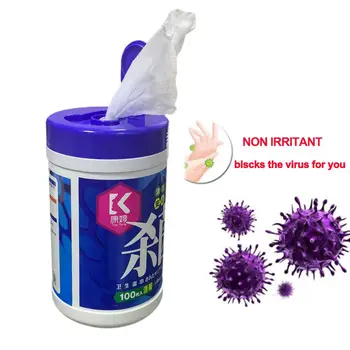 

100pcs Disposable Alcohol Antiseptic Cleaning Sterilization Wet Wipes 30% Alcohol Disinfection Wipe Portable Household Wipes